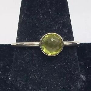 Pandora Sterling Silver Green Peridot Droplet